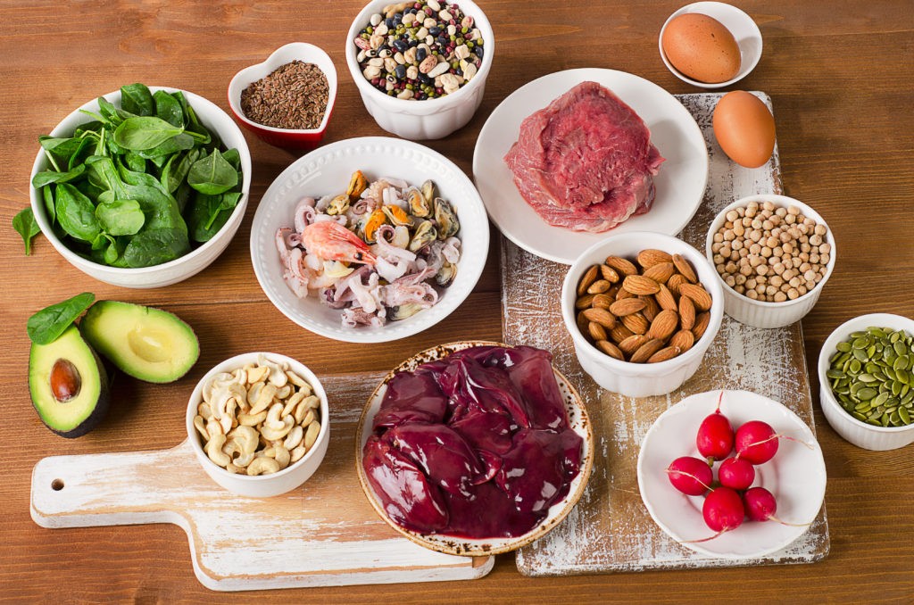 aguacate carne semillas que contienen zinc